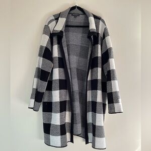 Cable and Gauge Plaid Sweater